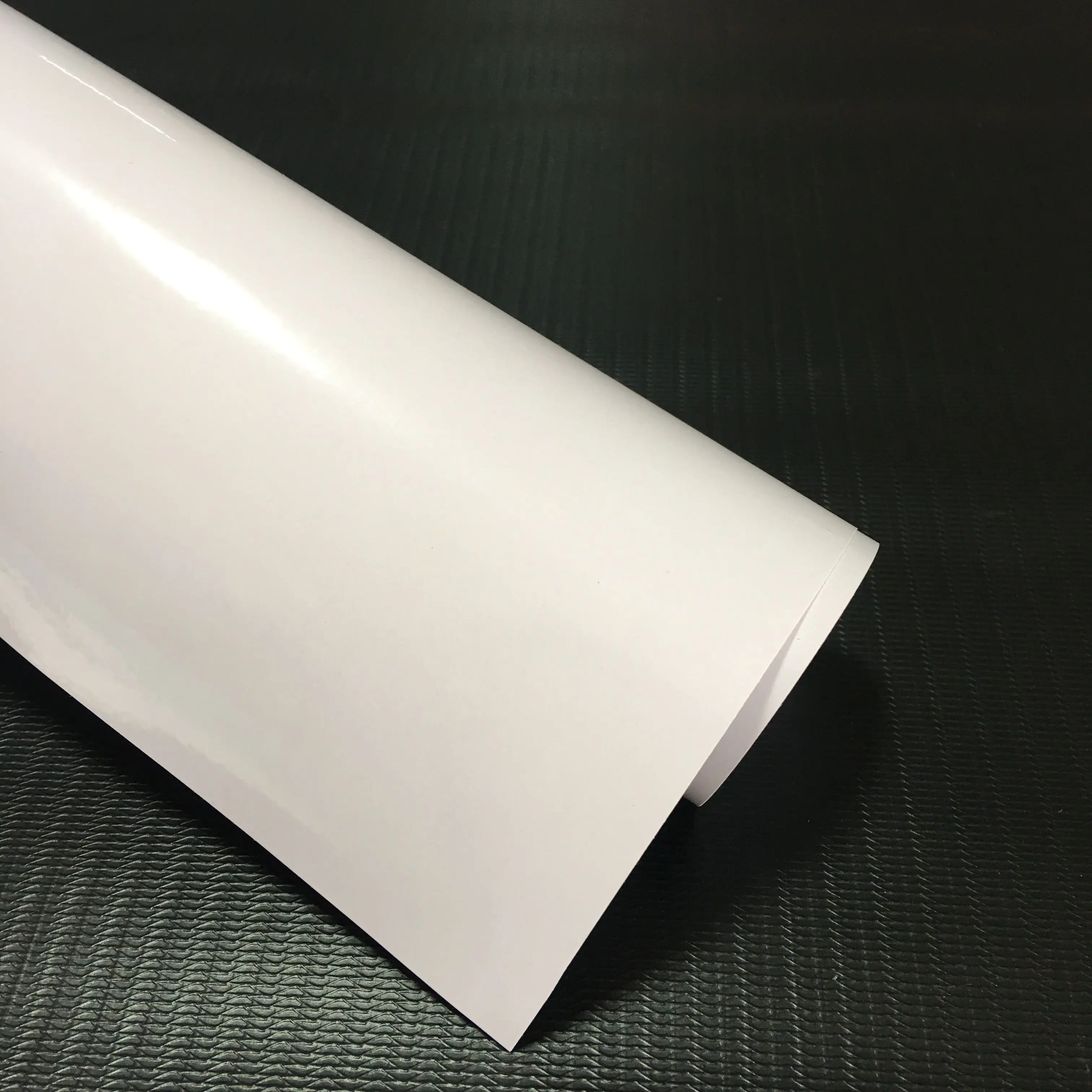 Egypt Promotional Vinyl 100micron 140gsm extra high tack glue semi glossy bluish white 0.914/1.07/1.27/1.37/1.52*50m