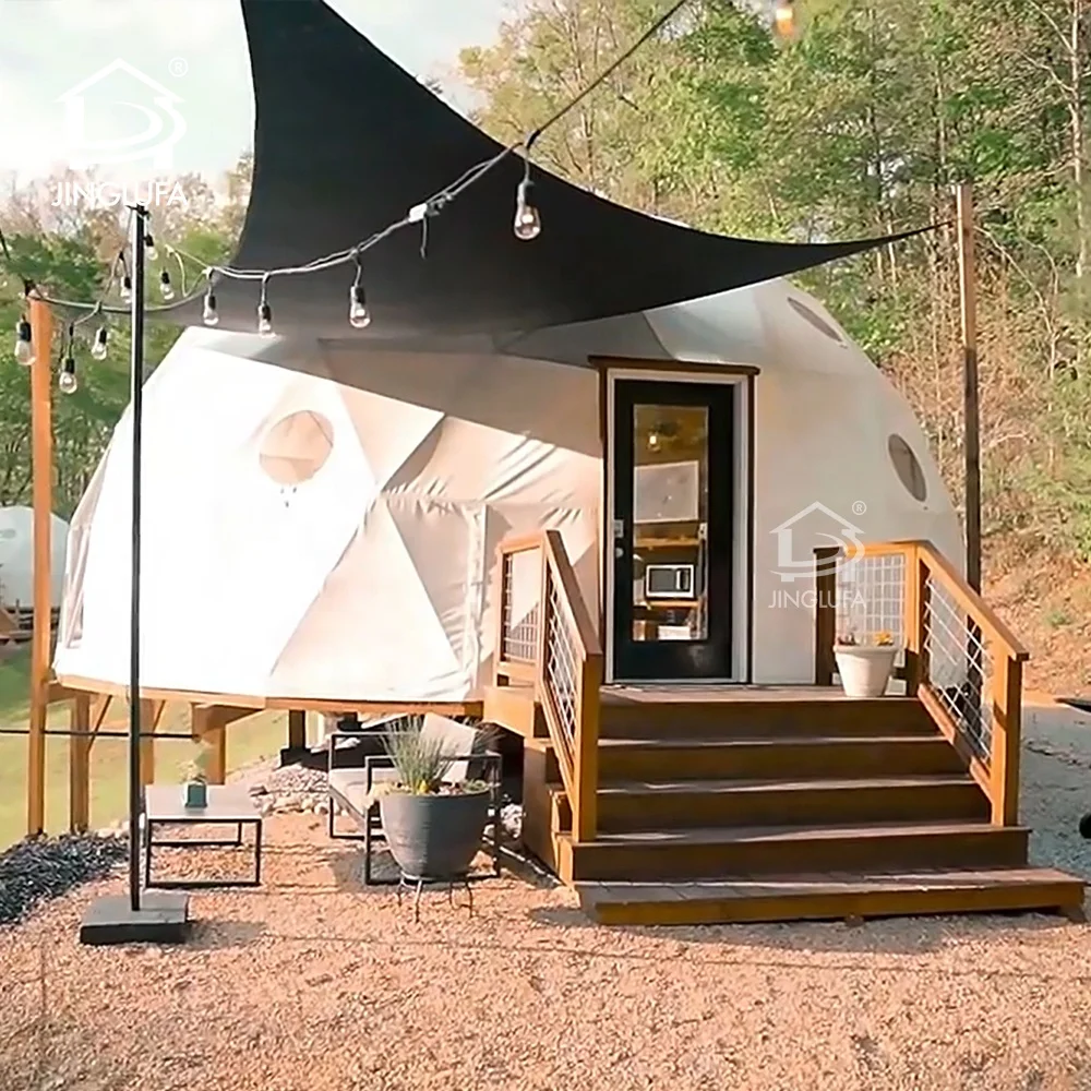 outdoor luxury glamping resort camping star geodesic igloo dome house tents semi sphere tent