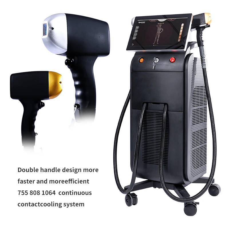 diode laser hair removal machine OEM logo Medical CE portable 755 808 1064 laser hair removal epilator 808nm diode laser