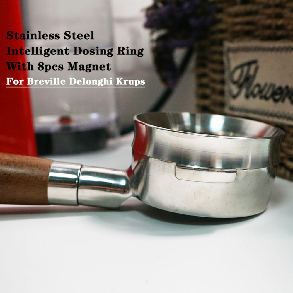 1PCS Customized Magnetic Dosing Ring Espresso Funnel Dosing Cup Dosierring