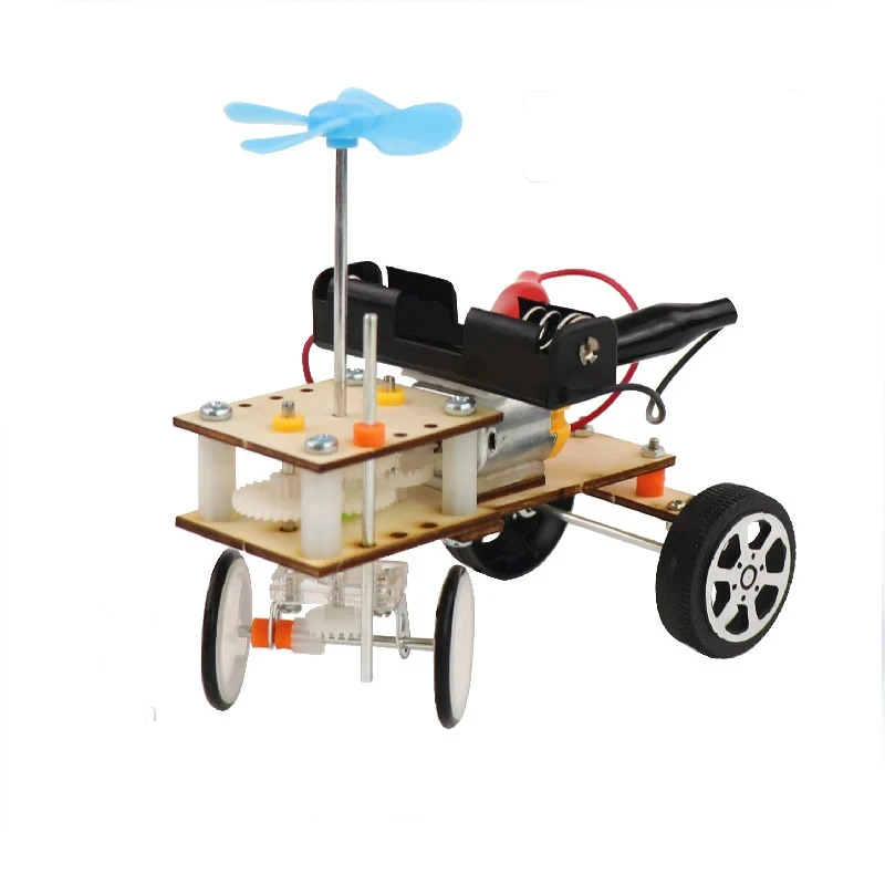 Physics STEM Technology Gadget Kids Science Toys Obstacle Avoidance Vehicle Educational Toys for Children DIY Craft Toy
