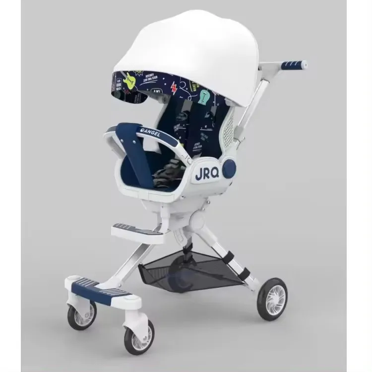 Baby Furniture Factory Aluminum Folding Baby Stroller In Shock Baby Strollers With Adjustable Backrest