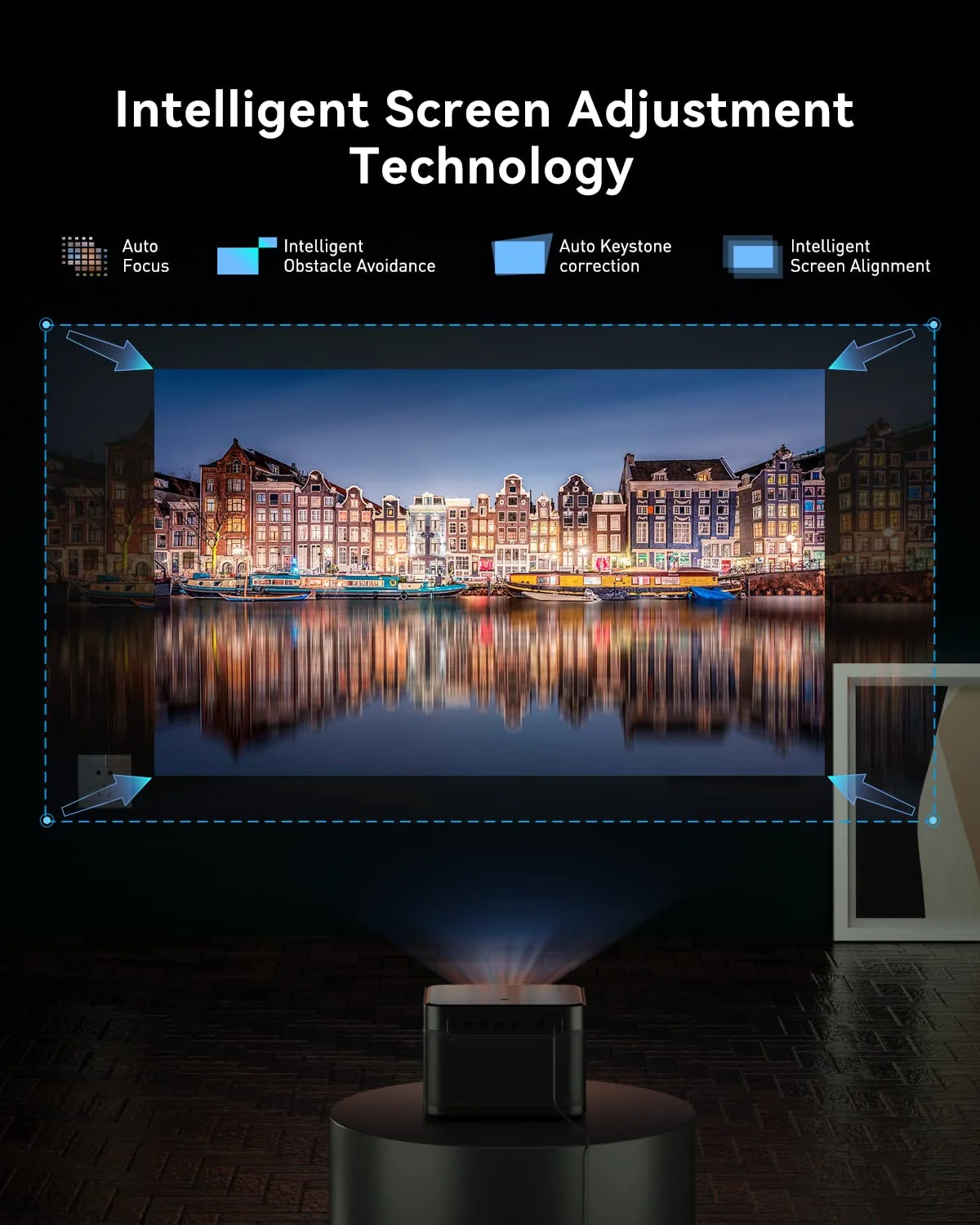 NBL New Dangbei Mars Pro 4K Dlp Digital Mini Portable Projector Home Cinema Beamer Projetor Ultra Short Throw Laser Projector 4K