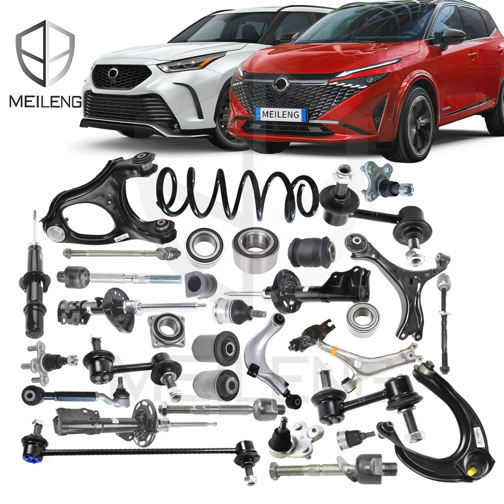 MEILENG Car parts China manufacturer Wholesale Other suspension parts For Nissan Hyundai Honda Toyota Bushings Springs Tie rods