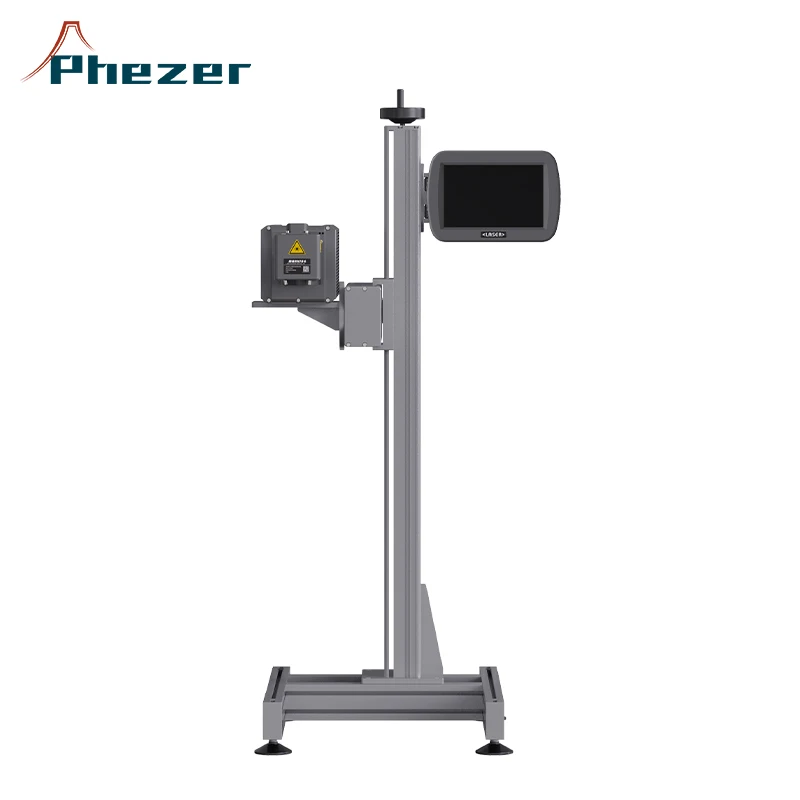 CO2 laser marking machine with Coherent Davi CRD Laser Brand for Leather Belts Pet Bottles