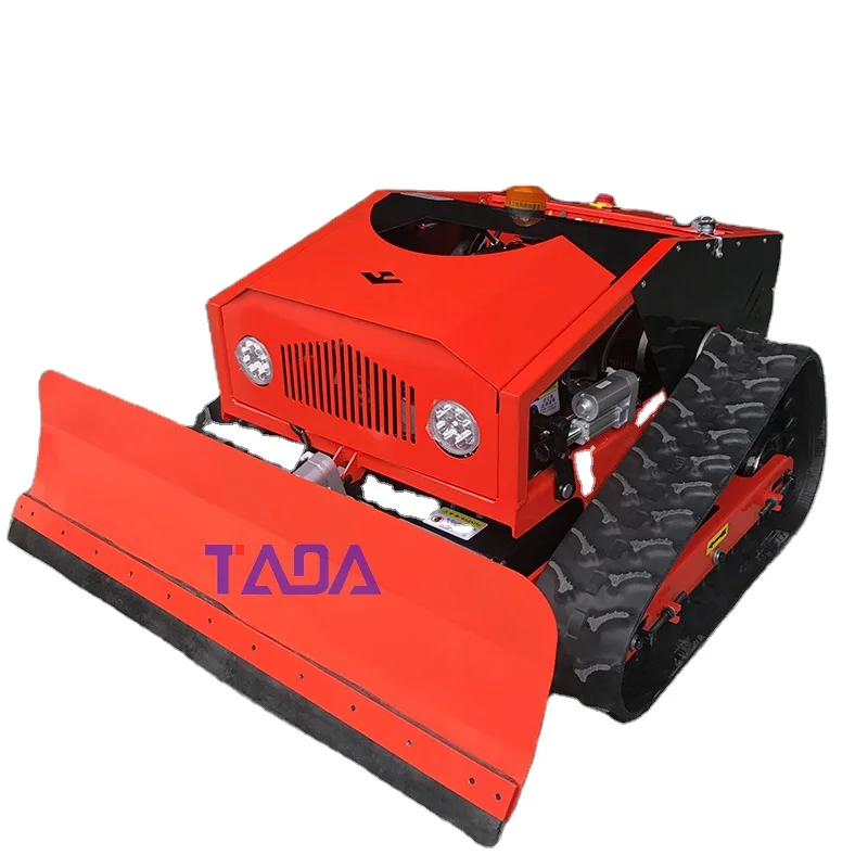 TADA Remote Control Mover Wireless RC Lawn Mower With Snow Shovel Blade