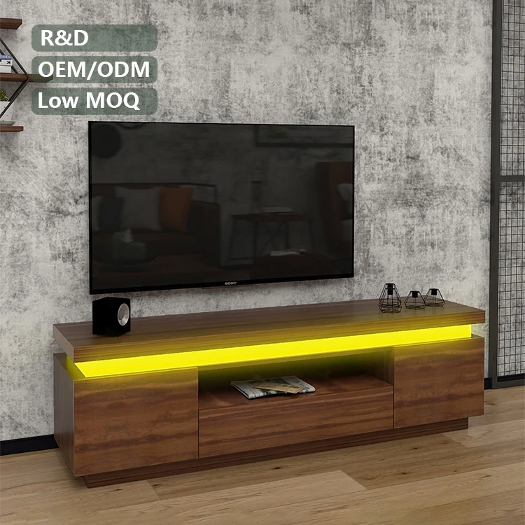 New Design Modern Luxury 16 Colors LED TV Stands Table For Home,Factory Customized Wholesale Unit Cabinet