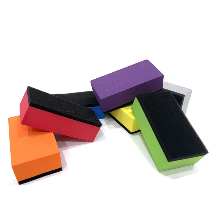 Purple Gray Coating Applicator Nano Ceramic Coat Applicator Blocks Sponge for Applying Ceramics for Cars