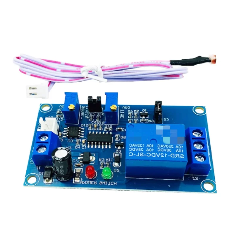 Optical delay adjustable detection switch No light induction relay module 12V Photoresistor sensor module