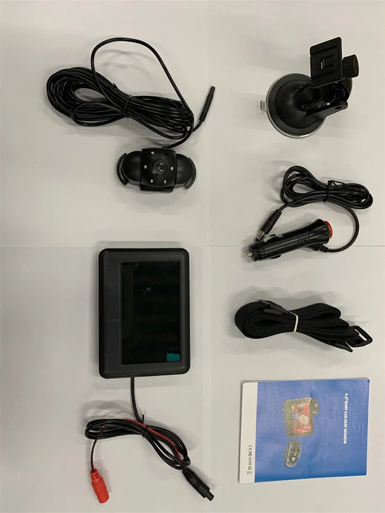 4.3 inches car video car mirrors with wire for baby