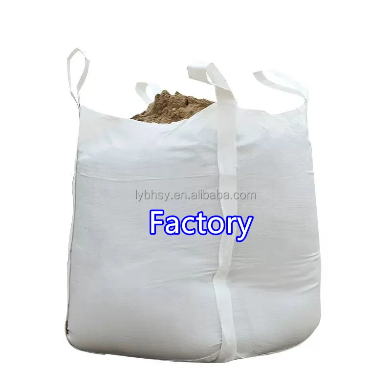 FIBC PP Big Bag 500Kg 1000kg  2000kg Cement Sand Lime Mineral Salt Corn Sugar Potato Feed Big Bag Manufacturer Made in china