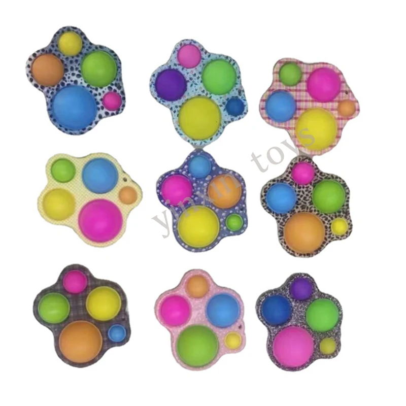 2021 Popular  fidgets toy different color top product push bubble fidget sensory toys for every kind of industry people