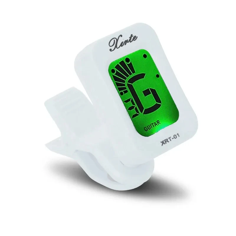 Digital Clip-on Electric Tuner Guitar Bass Ukulele Violin Universal Tuner LCD Screen Rotatable Accurate Tuning