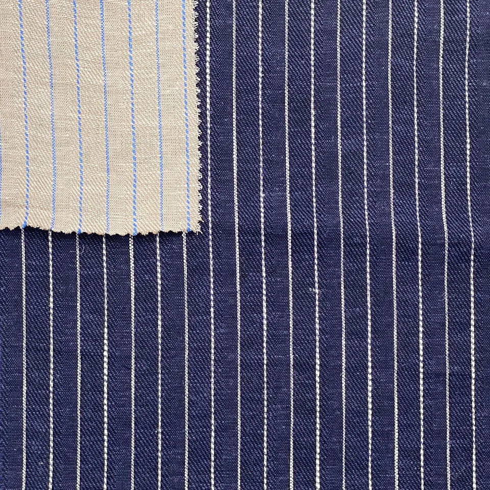 wholesale factory retail price woven dyeing fibre 55% linen 45% viscose blended fabric