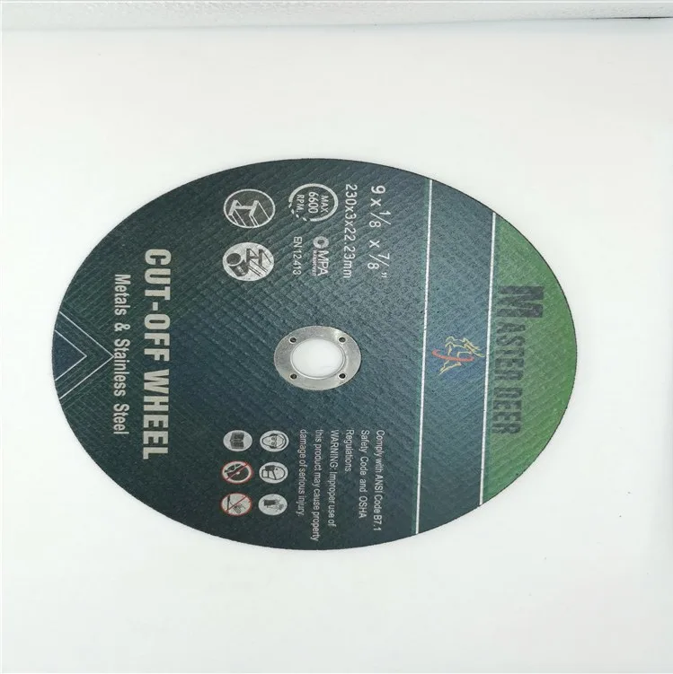 China Double Net Metal Abrasive Cutting Disc Stainless Steel Cutting Wheel