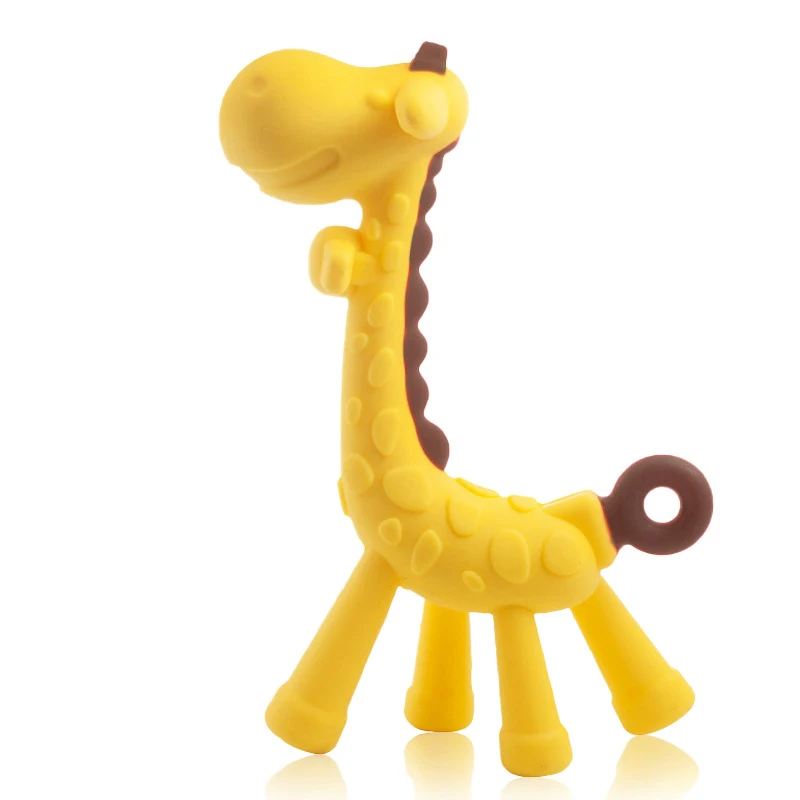 High Quality Giraffe Design Baby Accessories Product Soft Toy Kids Teething Toy Chew Sensory Toys Gift