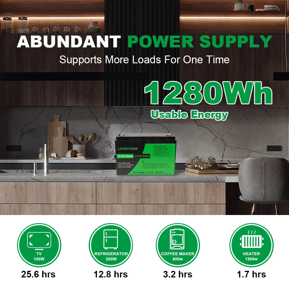 Power Storage for Home 12 Volt 12.8v LiFePo4 Battery Pack 12.8V 12V 150Ah 100Ah 200Ah Solar Lithium LiFePo4 Battery Pack