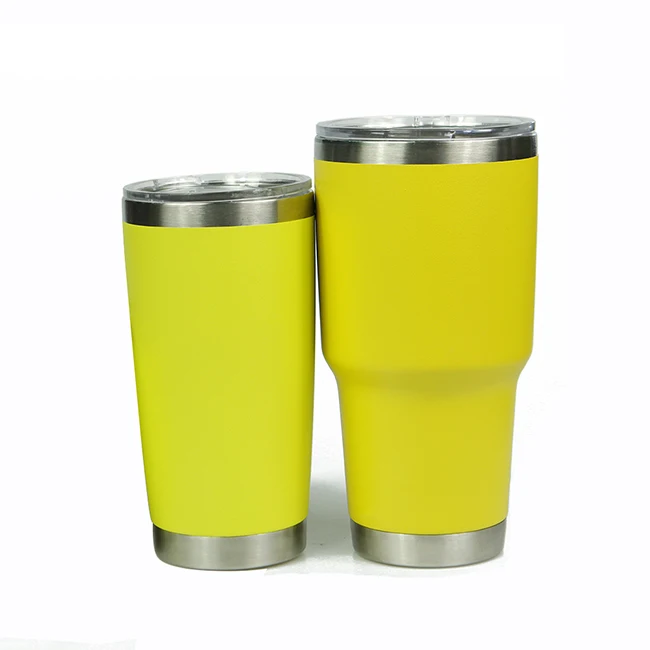 Hot Selling 20\30 oz Tumbler Stainless Steel Travel Mugs Double Walled  Vacuum Cup Powder Coating Car Tumbler Coffee Mug