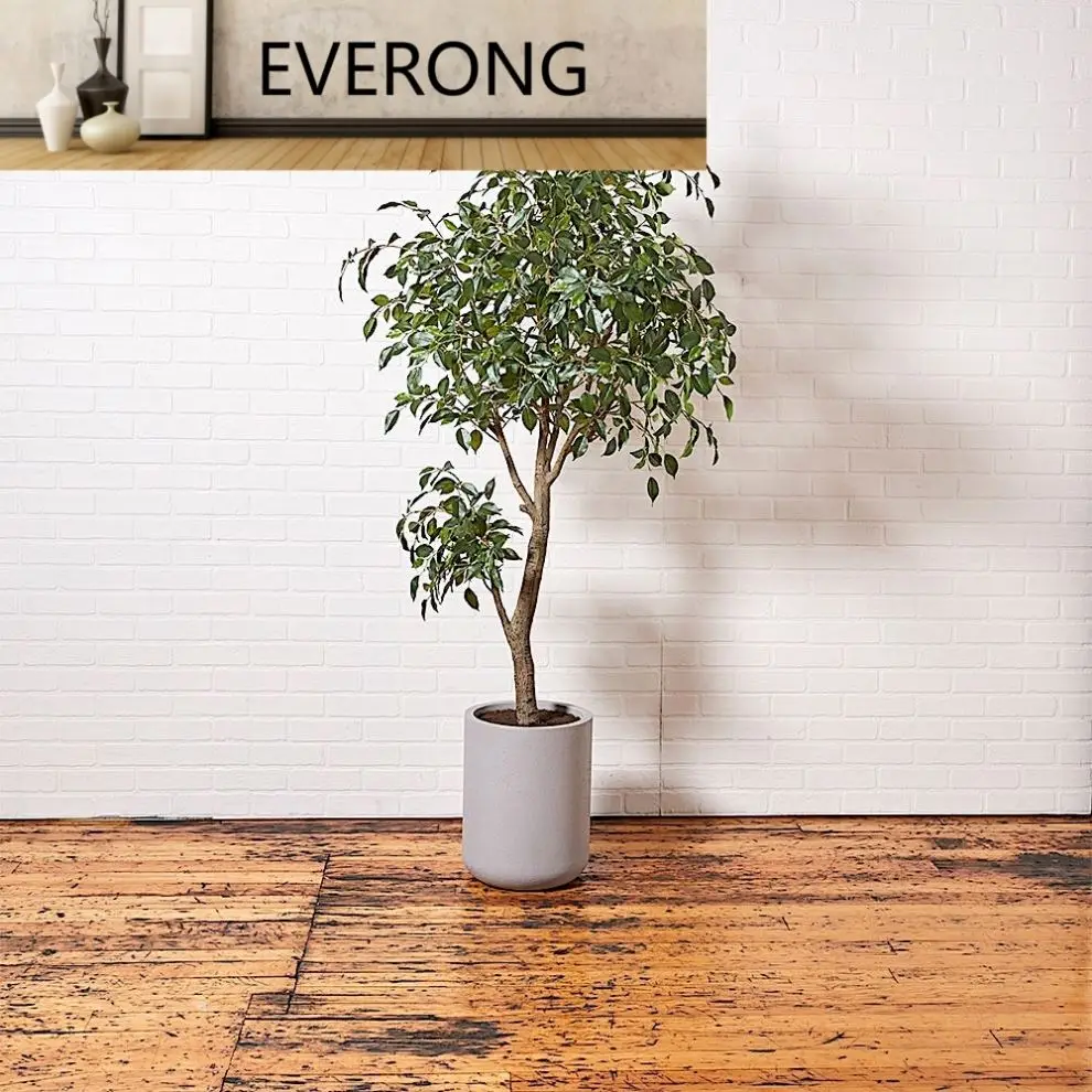 Wholesale Artificial Ficus Banyan Tree Faux Small Microcarpa Bonsai for Indoor Home Decoration