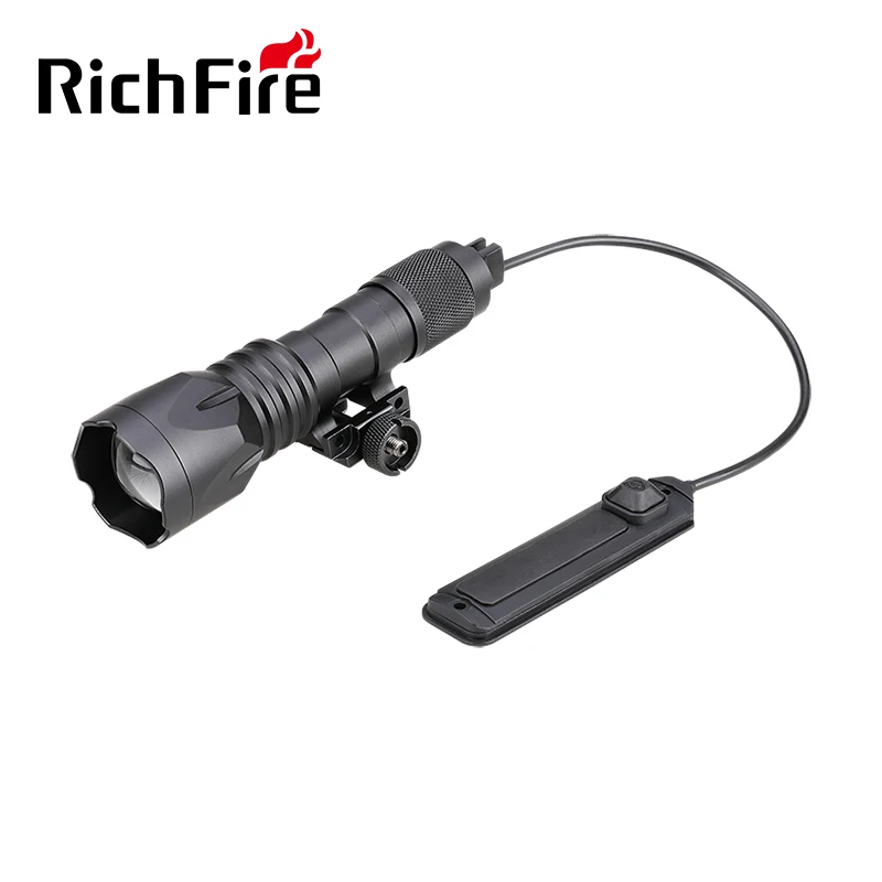 RichFire 1000lm Long Beam Range Zoomable Rechargeable Hand Lamp Coyote Torch Coon Flashlight