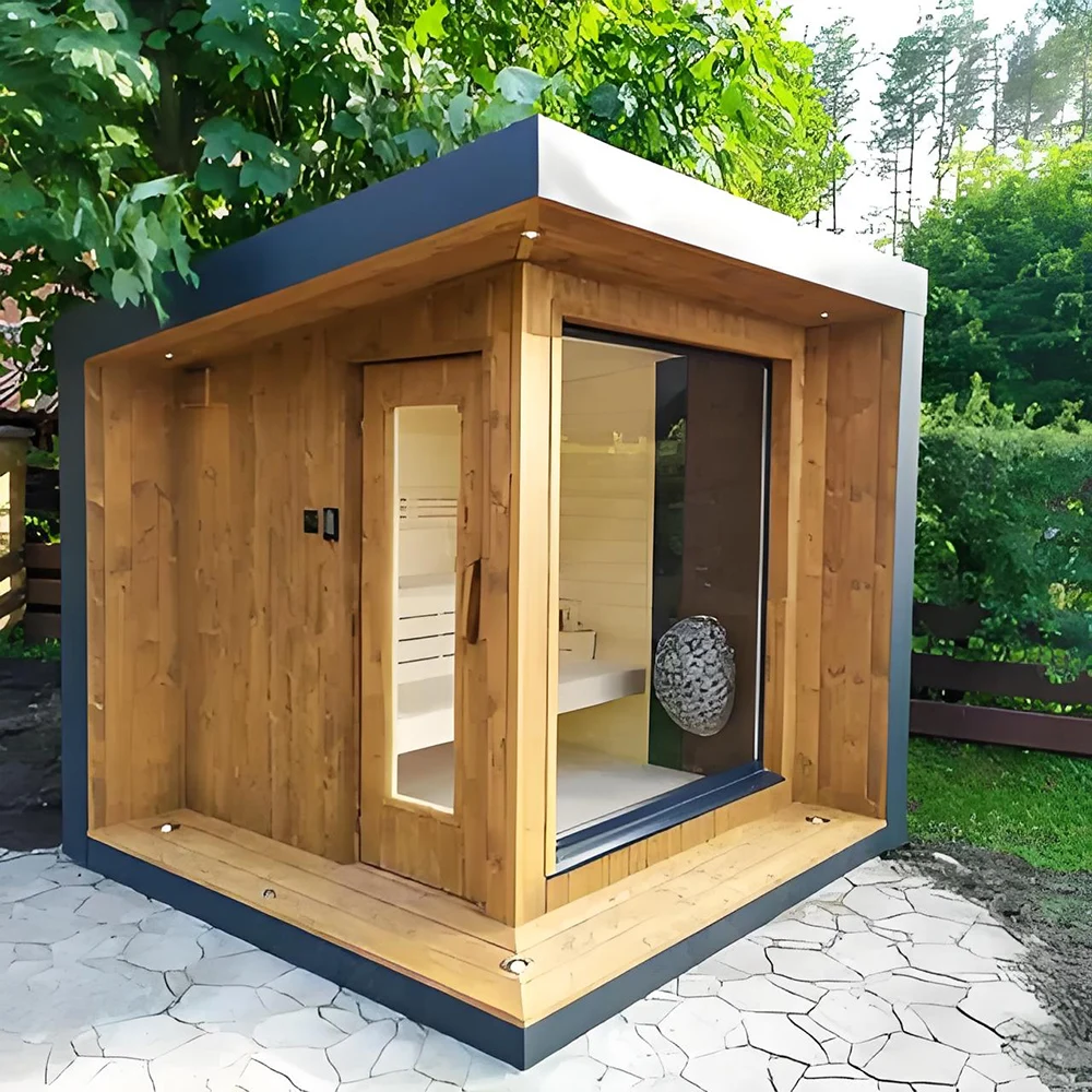 Sale of plant modern family outdoor shower sauna room