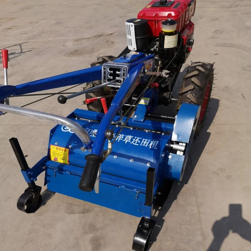 multipurpose farming mini rotary hoe walking hand tractor