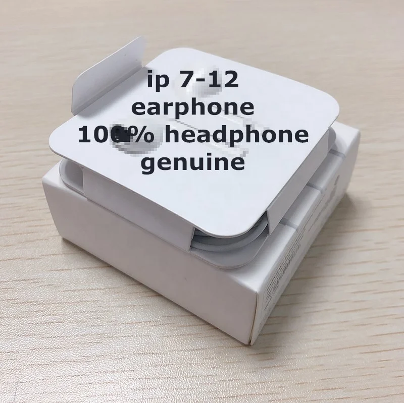Наушники для iphone 13 12 11 Pro Max 7 8 оригинальные 100% наушники с проводным управлением наушники-вкладыши дистанционным стереонаушники