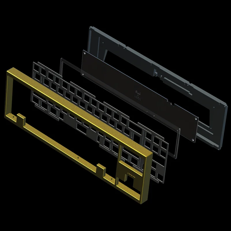 Custom Compact Programmable Aluminum case mechanic keyboard Hot Swap Switch Aluminum keyboard cnc custom