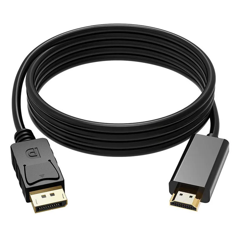 1.8M  4K x 2K Gold Plated DisplayPort DP to HDMI Adapter Cable Cord Display Port Male To HDTV Male Cable  forConverter PC Laptop