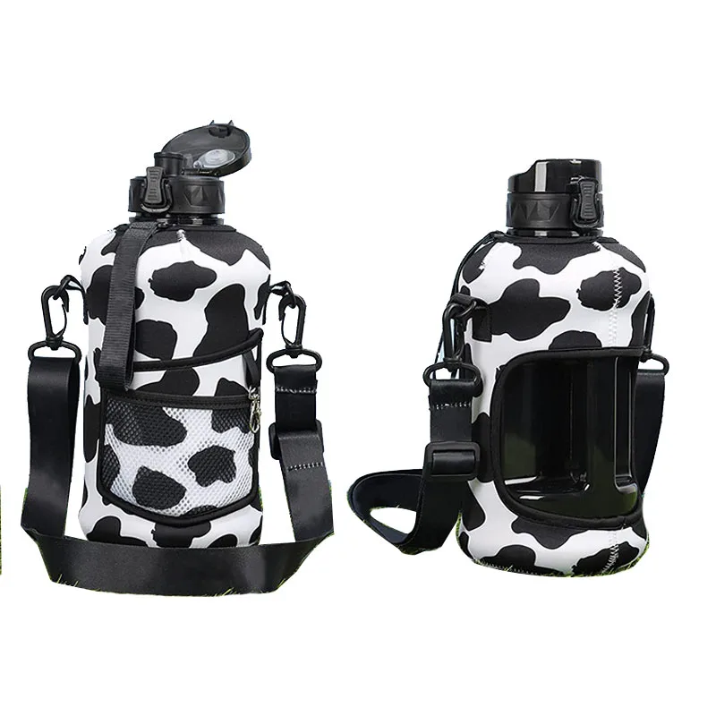 High Quality Customized Logo Carrier Neoprene Water Bottle Bag with Shoulder Strap