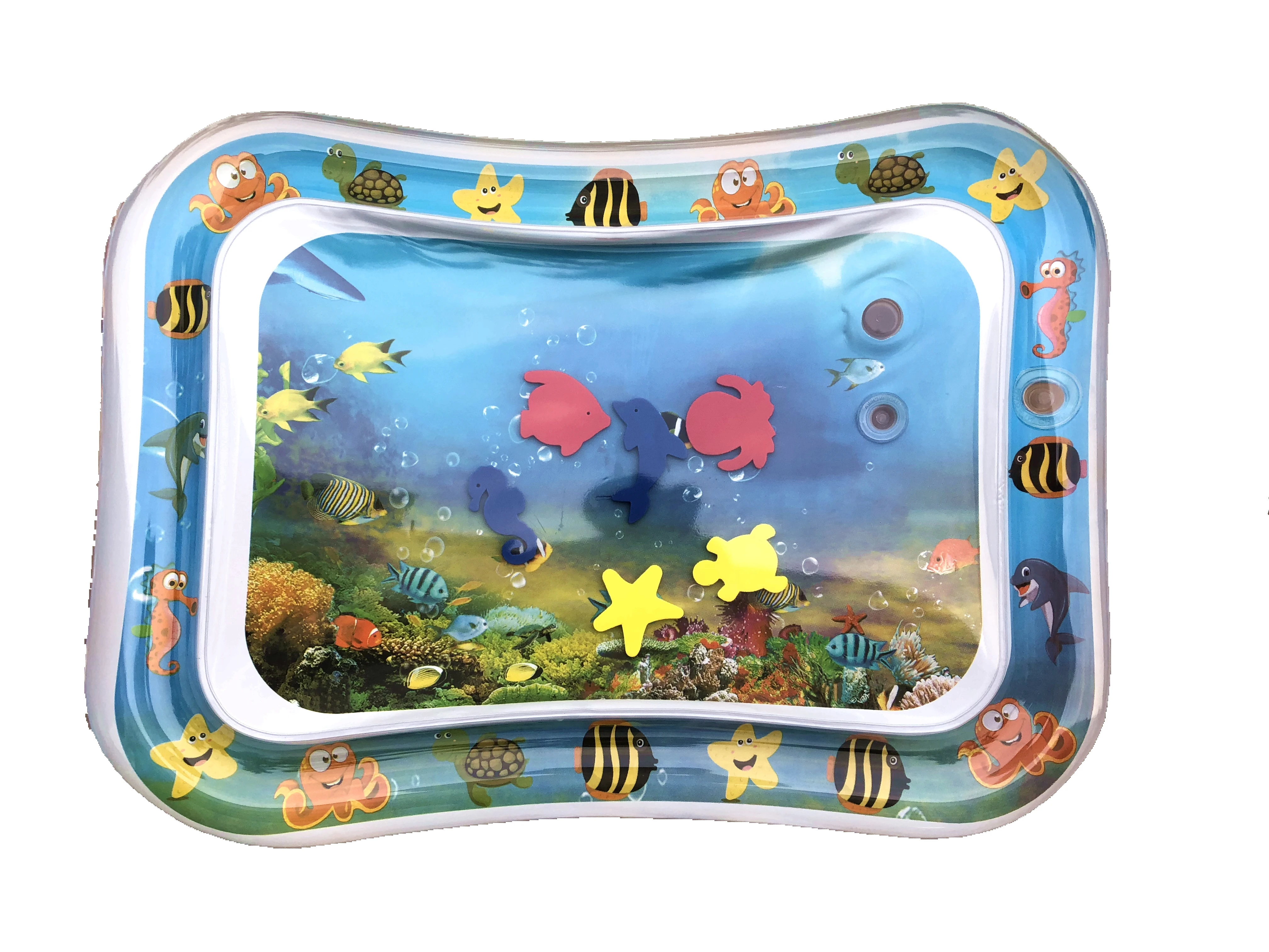 Hot Sale Baby Play Pool Outdoor Games Pvc Inflatable Tummy Time Mat Premium Baby Water Play Mat