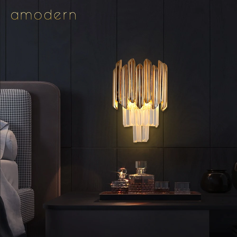 
new style special creative antique design led bed rooms crystal wall lights selling 
