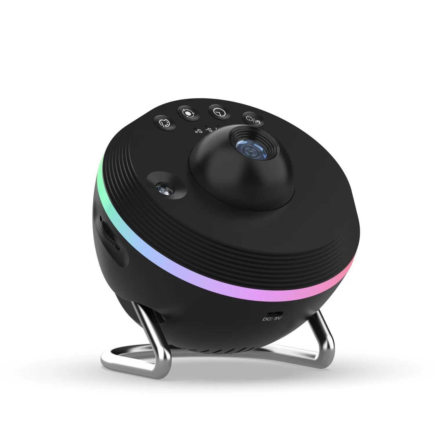 high definition button touch control with ambient light, adjustable focus, and dynamic shooting star sky projection light