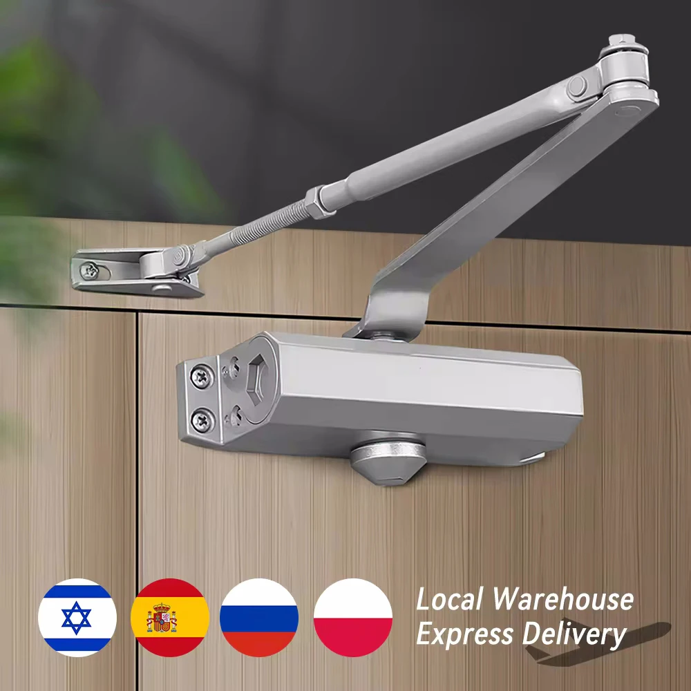 Hydraulic Buffer Automatic Door Closer Smart 25KG to 80KG Adjustable Speed Closing Equipment Mute Soft Closing Door Hardware