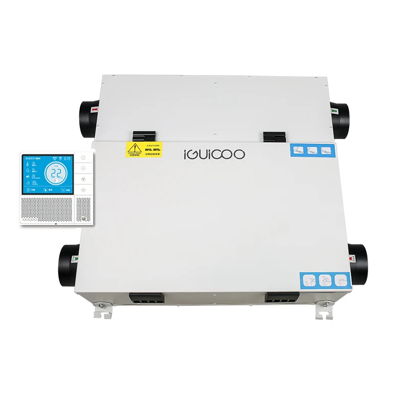 New heat exchange for home and school Ventilation System Air  recuperator wifi thermostat central ventilation