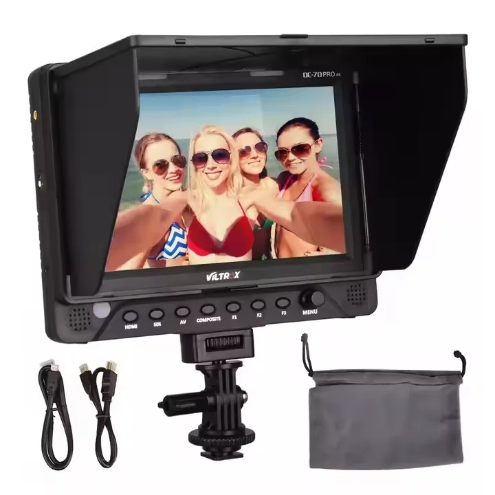VILTROX DC-70PRO 7 inches IPS Screen Field Video Monitor Full HD 1920x1200 4k input SDI AV with Histogram for DSLR Camera