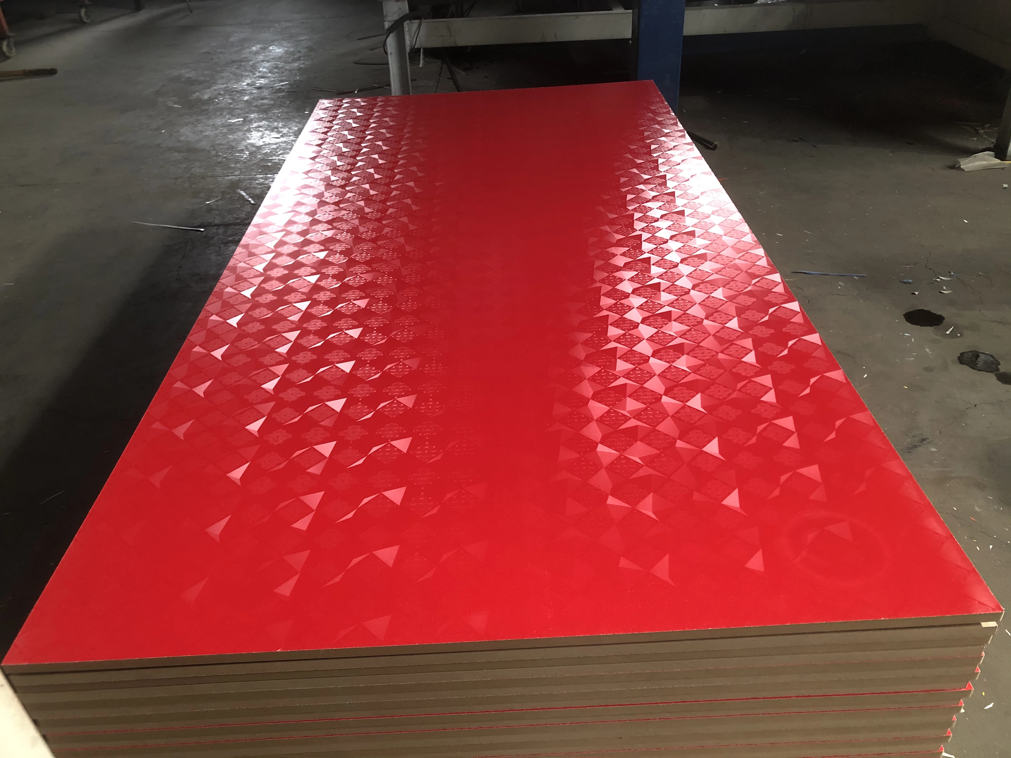 3D texture finish solid color 15/16/17/18mm salt mdf  melamine MDF board