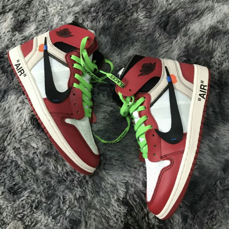 Nike Popular fashion Brand Air Jordan 1 High OG Red White Blue AJ1 Basketball Sports shoes Running Nike Sneakers