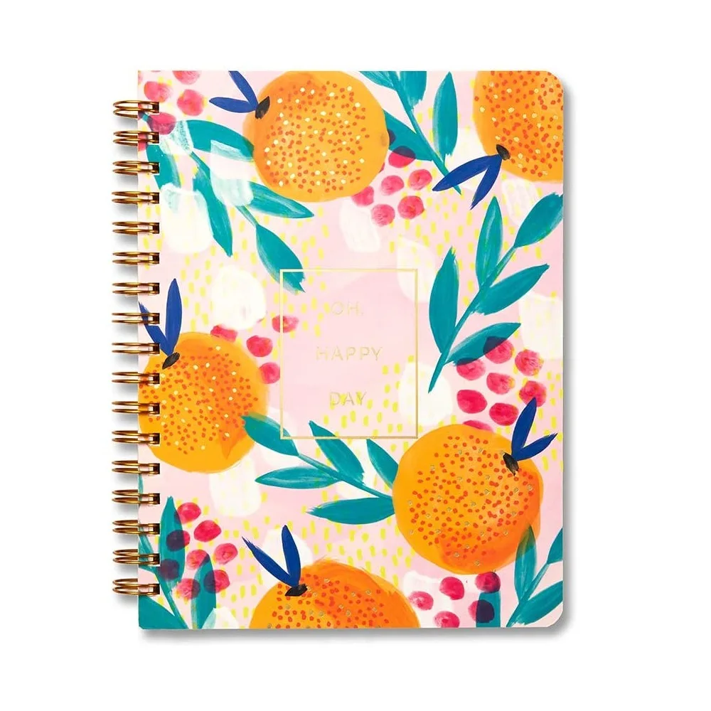 Hot sales cheap journal spiral school notebook A5 cover design planner