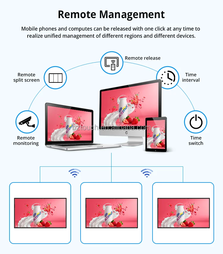 43 inch Indoor Shop Window Facing LCD Monitor Commercial Elevator Advertising Display Screen Smart TV Windows Digital Signage