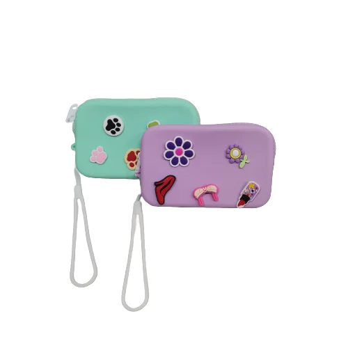 Ladies Wallets and Purses Women Small Wallet Women Silicone Coin Purse with Zipper