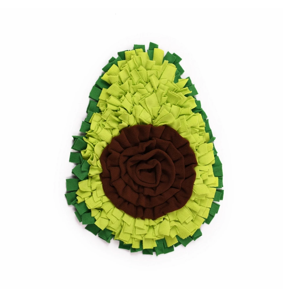 Dog Snuffle Mat Avocado Design Dog Slow Lick Food Mat