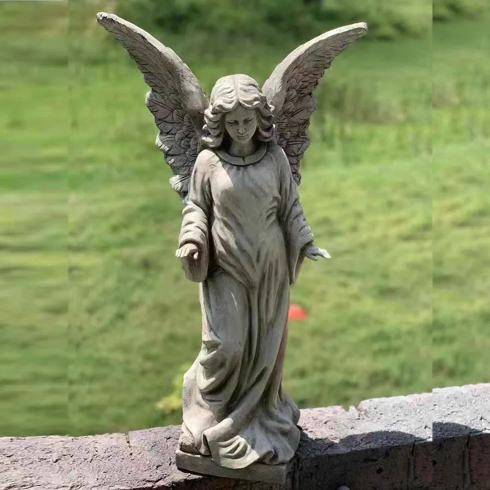 Magnesium oxide garden decoration angel figurines