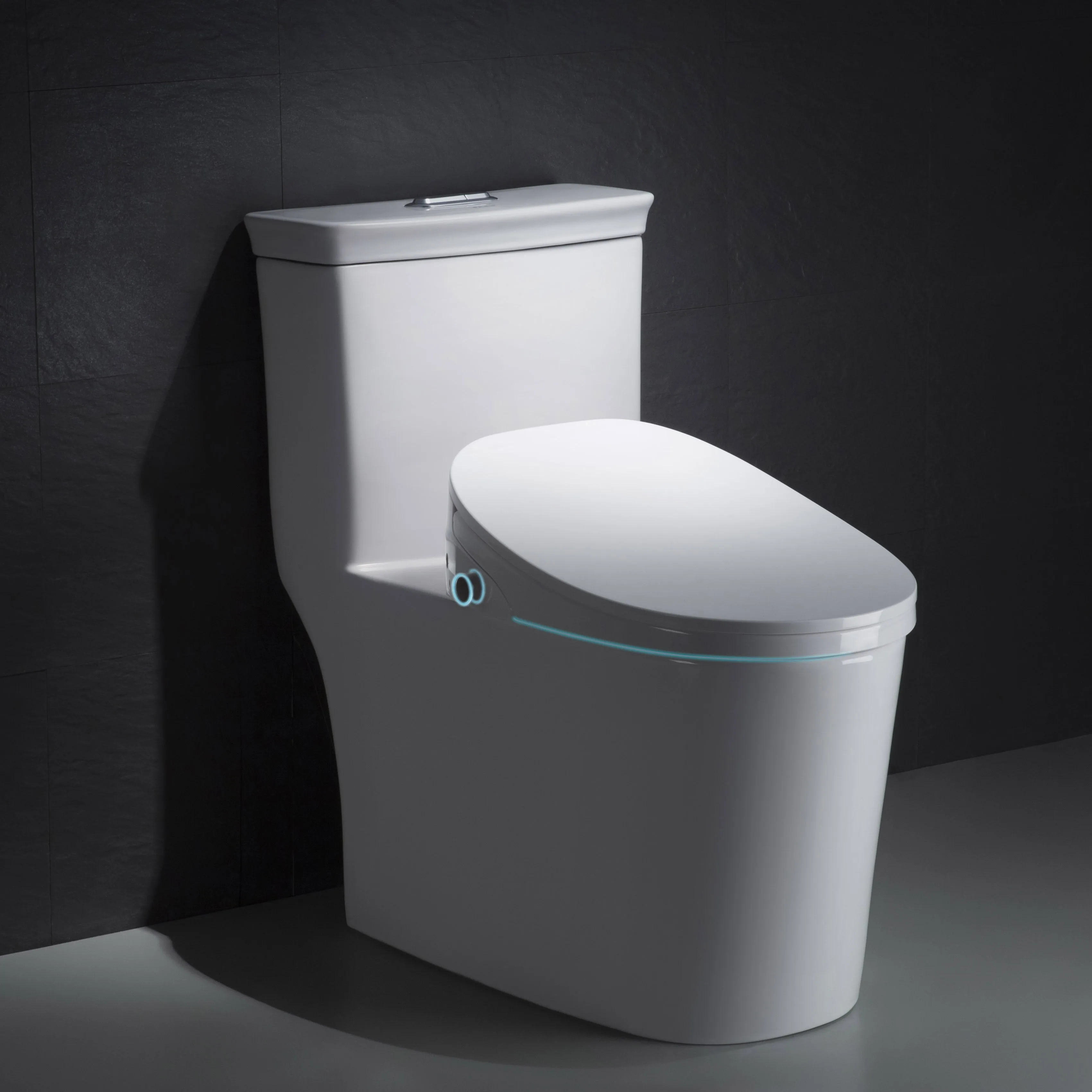 High Quality Soft Close Bathroom Plastic Smart Bidet Toilet Seat Built-in Bidet Water Spray Nozzles Toilet Bidet Seat Lid