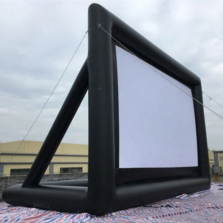 Прямая Продажа с завода 16ft 20ft надувной экран для театра наружный проектор заднего двора