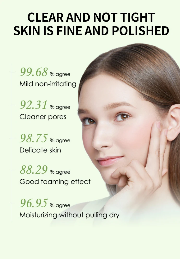 Face Wash Facial Cleanser for Sensitive Skin Makeup Removing Amino Acid Cleansing Mousse Hydrating Amino Acid Facial Cleanser
