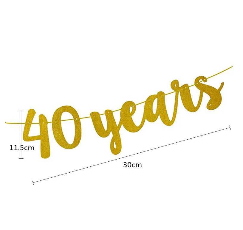 30th декорации ко дню рождения комплект ура до 30 лет баннер с Блестящими Золотыми буквами; Обувь для свадьбы; Для вечеринок по случаю Дня рождения