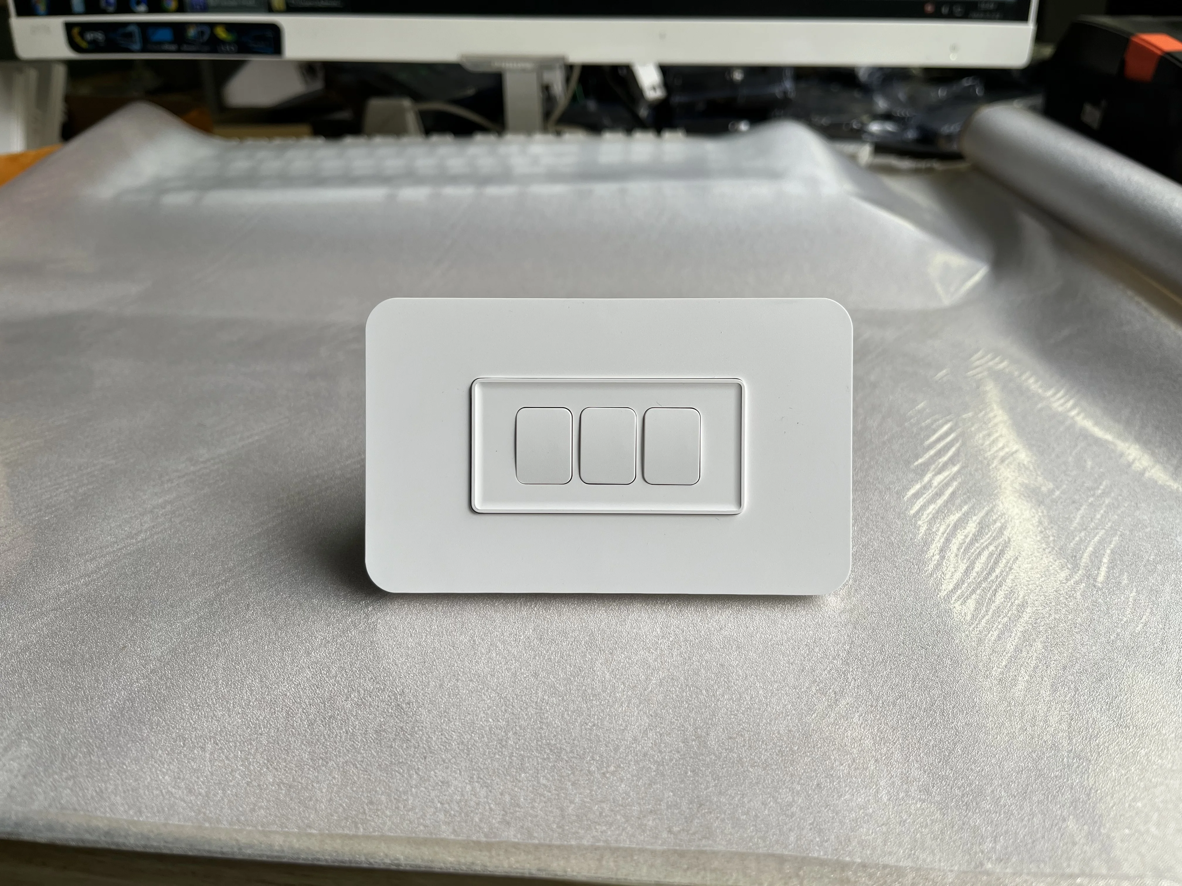 ZigBee кнопочный выключатель света 3 банда без нейтрального WireAU/US СТАНДАРТ высокого качества ПК панель материал приложение голосовой таймер управления