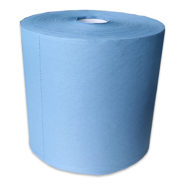 KILINE Heavy Duty Industrial Cleaning Wipes  Jumbo Roll Multiuse Nonwoven  Food Grade  Pulp+PP Machine Cleaning Own Factory