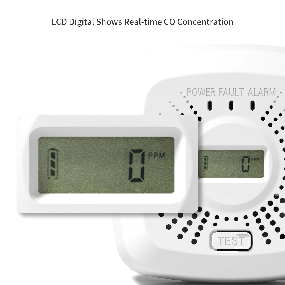 New Product Carbon Monoxide Smoke Detector With Carbon Monoxide Sensor